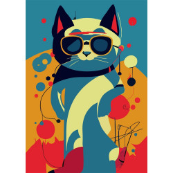 Határidőnapló Colors A5 napi, fehér lapokkal Astro Cat Dayliner 2027. Határidőnapló Dayliner