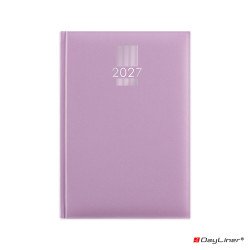 Határidőnapló MyPastel A5 heti, krémszínű lapokkal lila Dayliner 2027.
