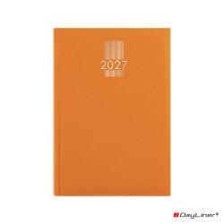Határidőnapló MyPastel A5 heti, krémszínű lapokkal narancs Dayliner 2027. Határidőnapló Dayliner