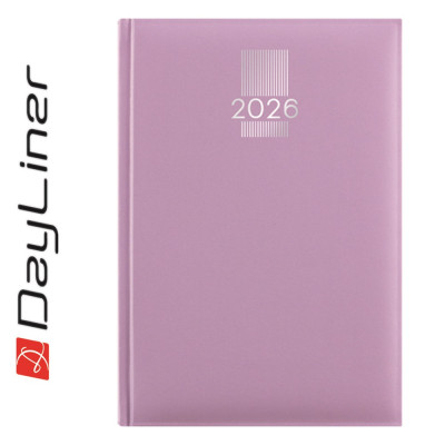 Határidőnapló MyPastel A5 napi, krémszínű lapokkal lila Dayliner 2027.