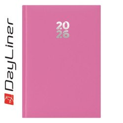 Határidőnapló Pannon A5 heti, fehér lapokkal fuchsia Dayliner 2026. Határidőnapló Dayliner