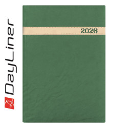 Határidőnapló The Boss B5 heti, fehér lapokkal zöld Dayliner 2026. Határidőnapló Dayliner