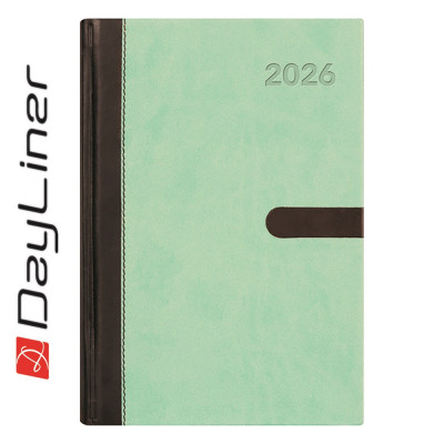 Határidőnapló Winner A5 heti, fehér lapokkal menta Dayliner 2027.