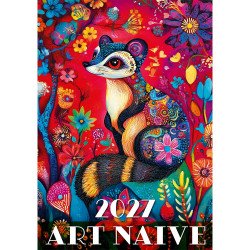Falinaptár képes 315 x 450 mm, fehér lapokkal Art Naive Dayliner 2027. Falinaptár Dayliner