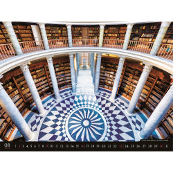 Falinaptár képes 420 × 560 mm, fehér lapokkal Bibliotheca Dayliner 2027.
