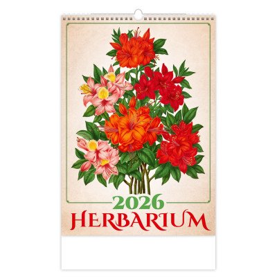 Falinaptár képes 315 x 450 mm, fehér lapokkal Herbarium Dayliner 2027.