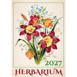 Falinaptár képes 315 x 450 mm, fehér lapokkal Herbarium Dayliner 2027. Falinaptár Dayliner