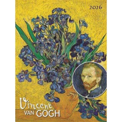 Falinaptár képes 420 × 560 mm, fehér lapokkal Vincent van Gogh Dayliner 2027.