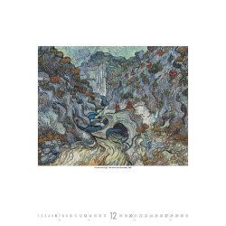 Falinaptár képes 420 × 560 mm, fehér lapokkal Vincent van Gogh Dayliner 2027.