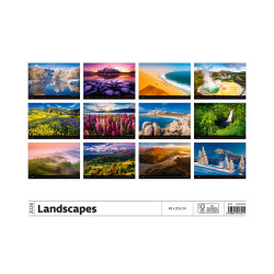 Falinaptár képes 450 × 315 mm, fehér lapokkal Landscapes Dayliner 2027.