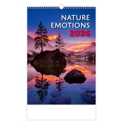 Falinaptár képes 315 x 450 mm, fehér lapokkal Nature Emotions Dayliner 2026. Falinaptár Dayliner