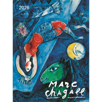 Falinaptár képes 420 × 560 mm, fehér lapokkal Marc Chagall Dayliner 2027.