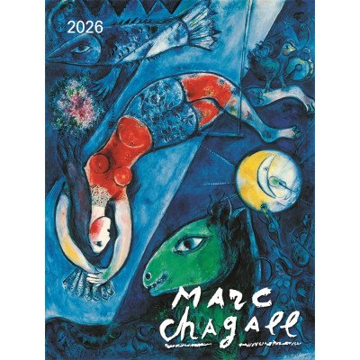 Falinaptár képes 420 × 560 mm, fehér lapokkal Marc Chagall Dayliner 2027.