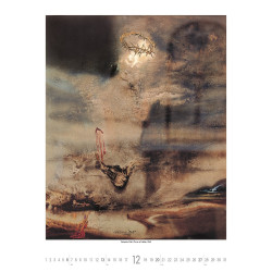 Falinaptár képes 420 × 560 mm, fehér lapokkal Salvador Dalí  Dayliner 2027.