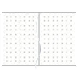 Keménytáblás notesz pontozott vonalozással Mirror A5 Bullet, fehér lapokkal bronz Dayliner 2027.