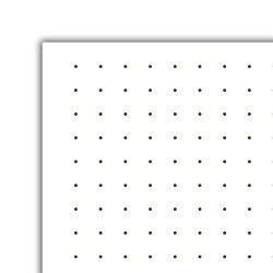Keménytáblás notesz pontozott vonalozással Mirror A5 Bullet, fehér lapokkal ezüst Dayliner 2027.
