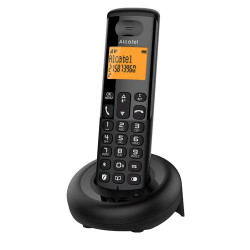 Telefon készülék ALCATEL E160 (vezeték nélküli, kijelző, DECT) fekete Fax - telefon Alcatel