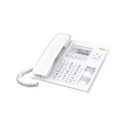 Telefon készülék ALCATEL T56 (vezetékes, kijelző) fehér Fax - telefon Alcatel