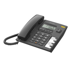 Telefon készülék ALCATEL T56 (vezetékes, kijelző) fekete Fax - telefon Alcatel