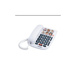 Telefon készülék ALCATEL TMAX10 (vezetékes, nagy gomb) fehér Fax - telefon Alcatel