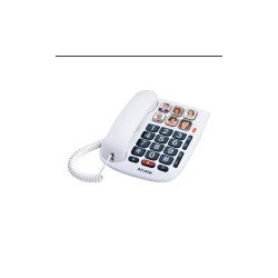 Telefonkészülék ALCATEL TMAX10 (vezetékes, nagy gomb) fehér Fax - telefon Alcatel