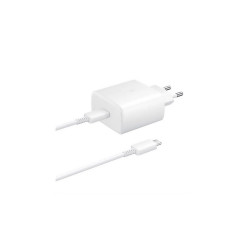 Töltő hálózati SAMSUNG Type-C aljzat (45W, PD gyorstöltő + 100cm Type-C kábel) fehér Számítástechnika és kellékei Samsung