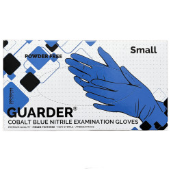 Gumikesztyű nitril púdermentes S 100 db/doboz GUARDER® Industry kék Gumikesztyű Guarder