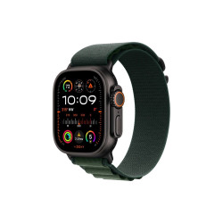 Okosóra APPLE Watch Ultra2 v2 Cellular 49mm Black titanium Case with Dark Green Alpine Loop - Large Okosóra Apple