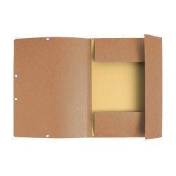 Gumis mappa karton  prespán A/4 Exacompta barna