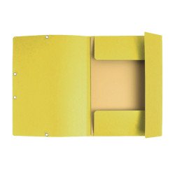 Gumis mappa karton  prespán A/4 Exacompta citromsárga