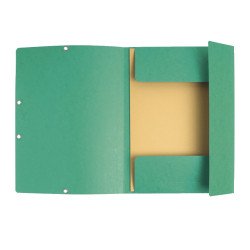 Gumis mappa karton  prespán A/4 Exacompta zöld