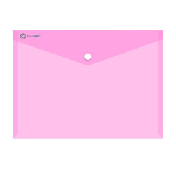 Irattartó tasak A4, PP patentos Bluering® transzparens pink Irattartó tasak, patentos Bluering