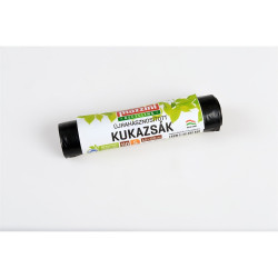 Szemeteszsák újrahasznosított 110 liter 60 x 100 cm 17 mikron 5 db/tekercs Mazzini_fekete Iroda üzemeltetés, munkavédelem Mazzini