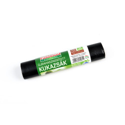 Szemeteszsák újrahasznosított 135 liter 70 x 110 cm 17 mikron 5 db/tekercs Mazzini_fekete Iroda üzemeltetés, munkavédelem Mazzini