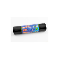 Szemeteszsák újrahasznosított 200 liter 100 x 120 cm 30 mikron 10 db/tekercs Mazzini_fekete Iroda üzemeltetés, munkavédelem Mazzini