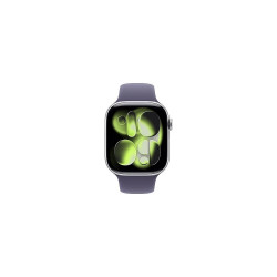 Okosóra Apple Watch S11 GPS 46mm Silver Aluminium Case with Purple Fog Sport Band - M/L