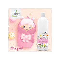 Mosógél 1 liter (20 mosás) fehér és színes ruhákhoz Cleanne_Baba-Mama Its a girl Iroda üzemeltetés, munkavédelem Cleanne