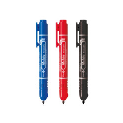 Alkoholos marker 1,3 mm, nyomógombos, Zebra Mckie Retractable írásszín fekete Író- irodaszer, papíráru Zebra