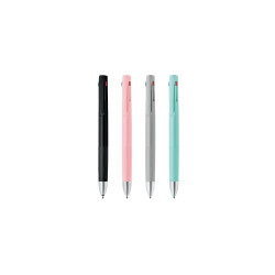 Golyóstoll 0,7 mm, háromszínű, Zebra  bLen 3C, rózsaszín test  írásszín kék Golyóstoll Zebra