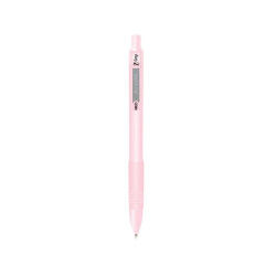 Golyóstoll 1 mm, rózsaszín tolltest, Zebra Z-Grip Pastel, írásszín kék