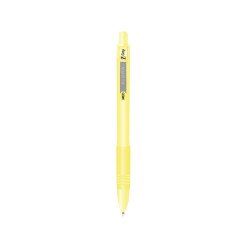 Golyóstoll 1 mm, sárga tolltest, Zebra Z-Grip Pastel, írásszín kék