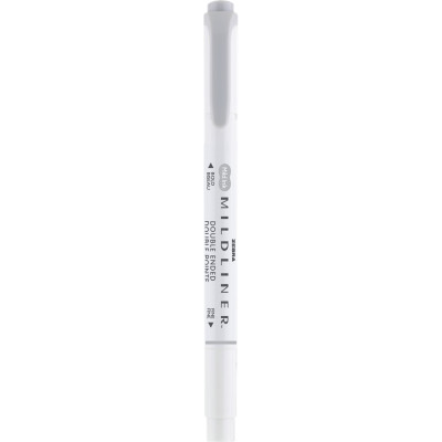 Szövegkiemelő 1,0/3,5 mm, kétvégű Zebra Mildliner Cool & Refined szürke
