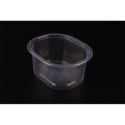 Oktogon tálka alj/kocsonyástál műanyag 375 ml 100 db/csomag