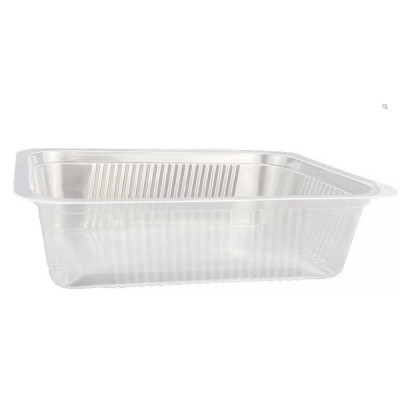 Síkperemes PP tálca 187 x 137 x 50 mm fekete