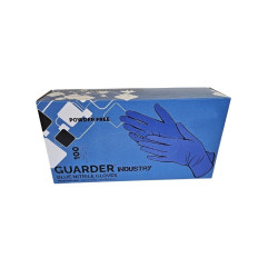Gumikesztyű nitril púdermentes XL 100 db/doboz GUARDER® Industry kék Gumikesztyű Guarder