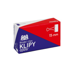 Binderkapocs 15mm, 12 db/doboz, Grand Irodatechnika, kellékei Grand