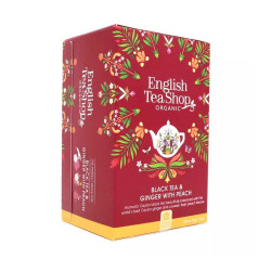 Fekete tea 20x2 g English Tea Shop 20, bio gyömbér, barack