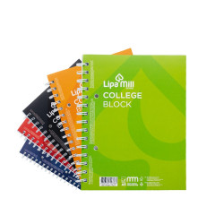 Spirálfüzet A5, 70lap vonalas perforált lyukasztott Lipa Mill vegyes színekben Író- irodaszer, papíráru Lipa Mill