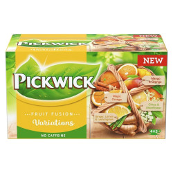 Gyümölcs tea 20x2 g Pickwick Fruit fusion SÁRGA citrom, narancs, mangó, gyömbér-citrom és bodzavirággal