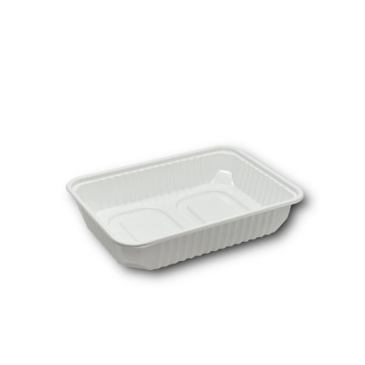 Elviteles doboz - szögletes alj PP 500 ml 50 db/csomag fehér